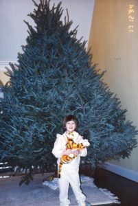 I'm sure Santa was great, but my best memory from this Christmas was when my dad and I picked out the biggest tree on the lot. 